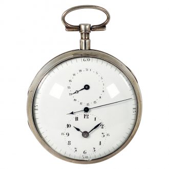 Swiss automatic pocket watch with regulator dial Circa 1790