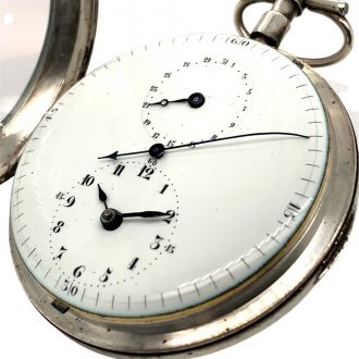 Swiss automatic pocket watch with regulator dial Circa 1790