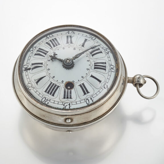 A large French silver oignon pocket watch Circa 1715 A large French silver oignon pocket watch Circa 1715