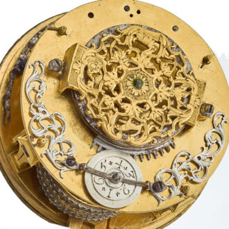 A large French silver oignon pocket watch Circa 1715