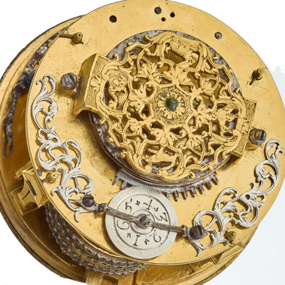 A large French silver oignon pocket watch Circa 1715 A large French silver oignon pocket watch Circa 1715