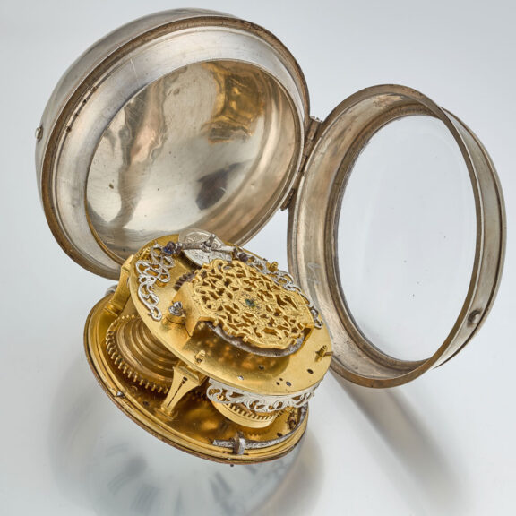 A large French silver oignon pocket watch Circa 1715 A large French silver oignon pocket watch Circa 1715