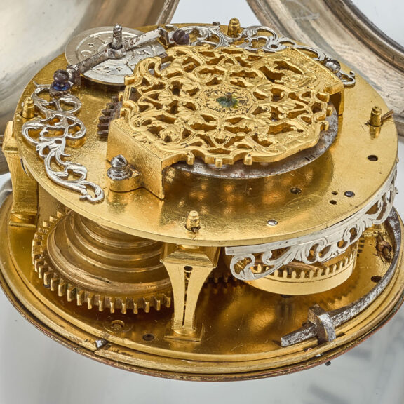 A large French silver oignon pocket watch Circa 1715 A large French silver oignon pocket watch Circa 1715