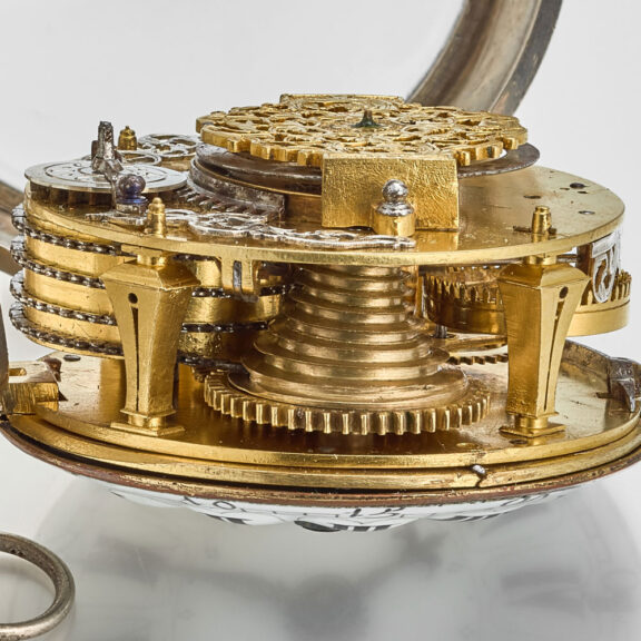 A large French silver oignon pocket watch Circa 1715 A large French silver oignon pocket watch Circa 1715