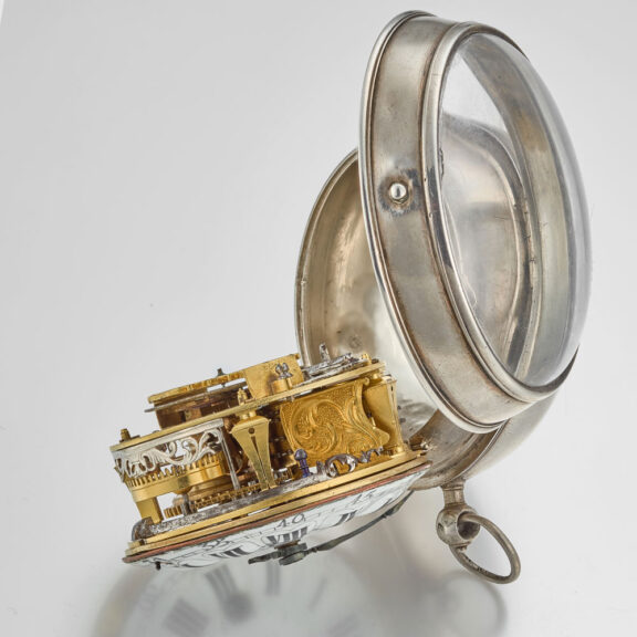 A large French silver oignon pocket watch Circa 1715 A large French silver oignon pocket watch Circa 1715