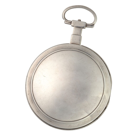 A Swiss silver verge pocket watch with automaton Circa 1795 A Swiss silver verge pocket watch with automaton Circa 1795