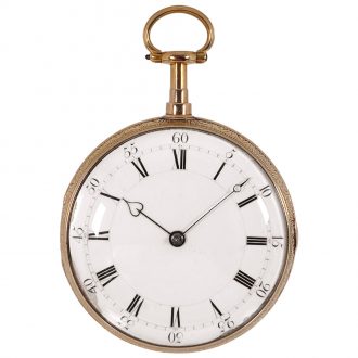 Heavy English gold watch with duplex escapement Circa 1811