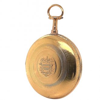 Heavy English gold watch with duplex escapement Circa 1811