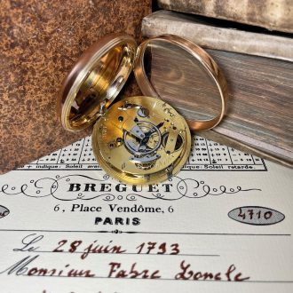Rare French gold quarter-hour repeating à toc watch Circa 1792