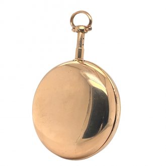 Rare French gold quarter-hour repeating à toc watch Circa 1792