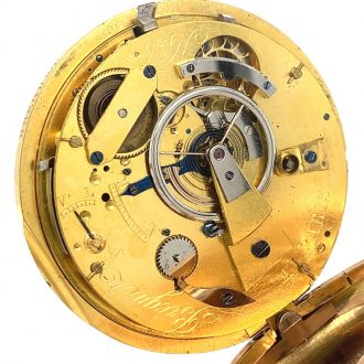 Rare French gold quarter-hour repeating à toc watch Circa 1792