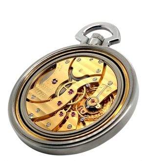 Swiss steel anti-magnetic Schaffhausen pocket watch Circa 1985