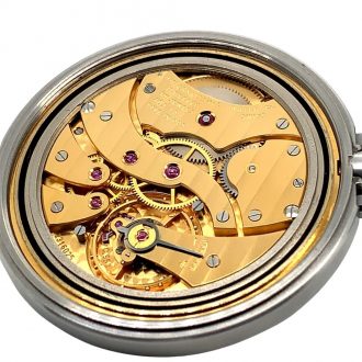 Swiss steel anti-magnetic Schaffhausen pocket watch Circa 1985