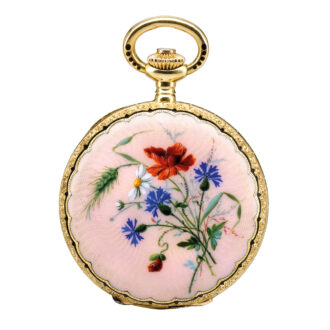American gold and enamel hunting cased watch Circa 1910