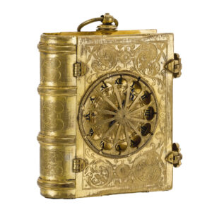 Rare German gilt metal book form verge watch Circa 1580