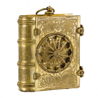 Rare German gilt metal book form verge watch Circa 1580