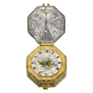 Rare French octagonal Renaissance pendant watch Circa 1620