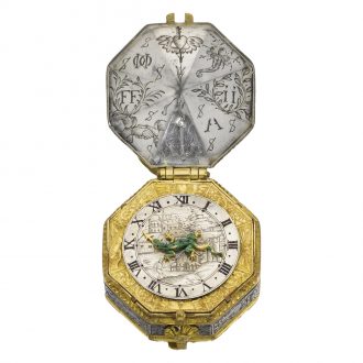 Rare French octagonal Renaissance pendant watch Circa 1620