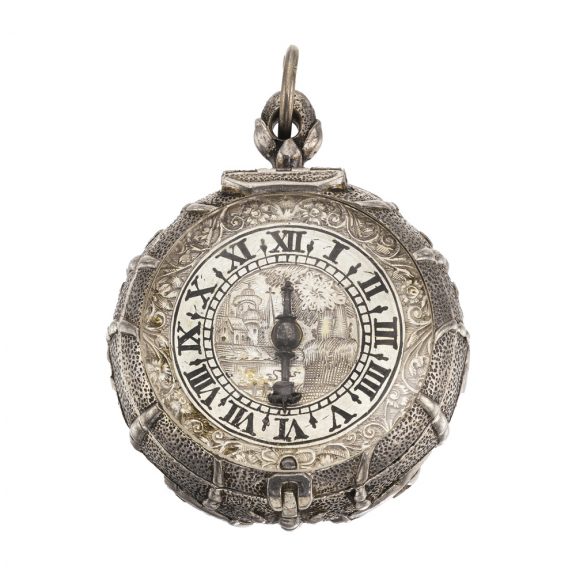 English single-handed watch in the shape of a rosebud Circa 1640
