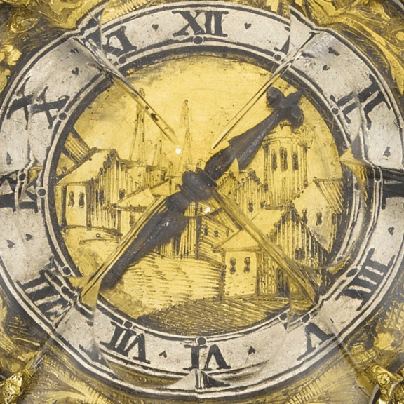Swiss one-handed shell-shaped verge pendant watch Circa 1635 Swiss one-handed shell-shaped verge pendant watch Circa 1635