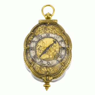 Swiss one-handed shell-shaped verge pendant watch Circa 1635