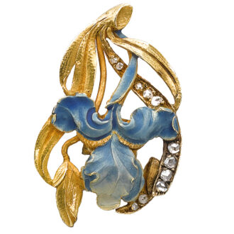 Swiss gold, enamel and diamond-set watch Circa 1910