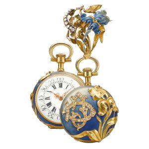 Swiss gold, enamel and diamond-set watch Circa 1910