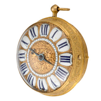 A French mock pendulum oignon single handed Circa 1690