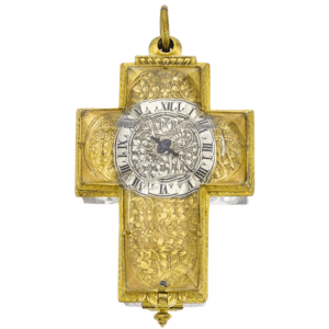 Swiss verge pendant watch in the shape of a crucifix Circa 1650