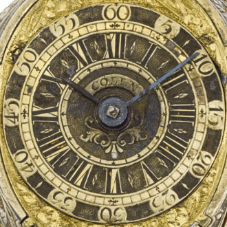 Swiss silver-gilt pendant watch in the shape of a tulip Circa 1640/1730