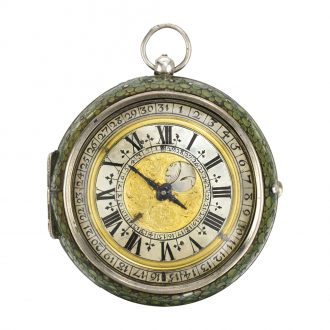 Italian silver pair cased astronomical pocket watch Circa 1680
