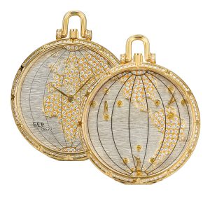 Unique Swiss gold and diamond-set dress watch Circa 1986