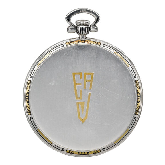 Swiss platinum keyless open faced lever watch Circa 1925 Swiss platinum keyless open faced lever watch Circa 1925