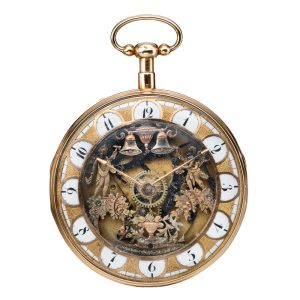 French skeletonized quarter repeating jacquemart Circa 1795