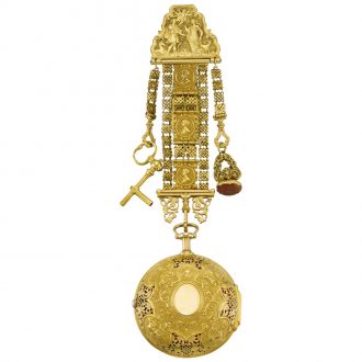 English gold repeating pair cased verge pocket watch Circa 1725