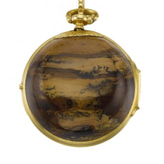 English gold agate watch with matching chatelaine Circa 1760