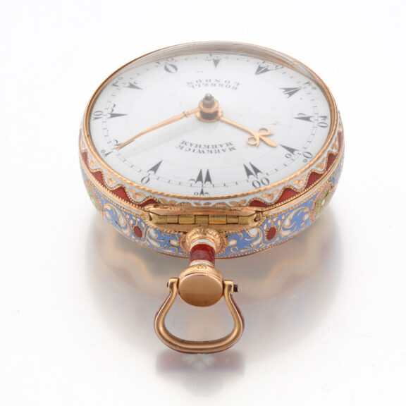 Markwick Markham gold enamel triple cased verge Circa 1813 Markwick Markham gold enamel triple cased verge Circa 1813