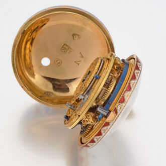 Markwick Markham gold enamel triple cased verge Circa 1813