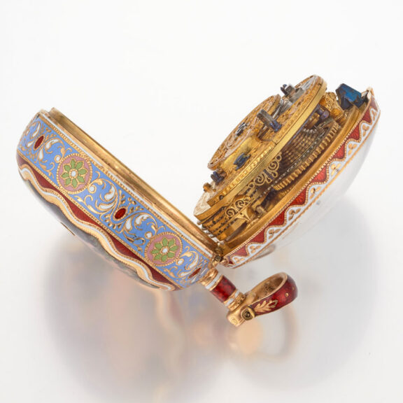 Markwick Markham gold enamel triple cased verge Circa 1813 Markwick Markham gold enamel triple cased verge Circa 1813
