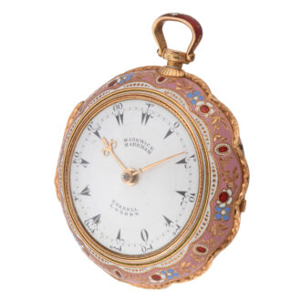 Markwick Markham gold enamel triple cased verge Circa 1813