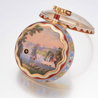 Markwick Markham gold enamel triple cased verge Circa 1813