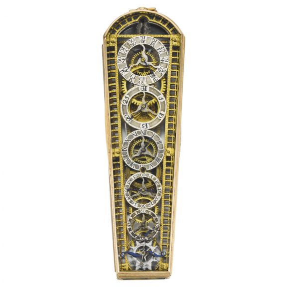 German astronomical watch in the shape of a sarcophagus Circa 1790