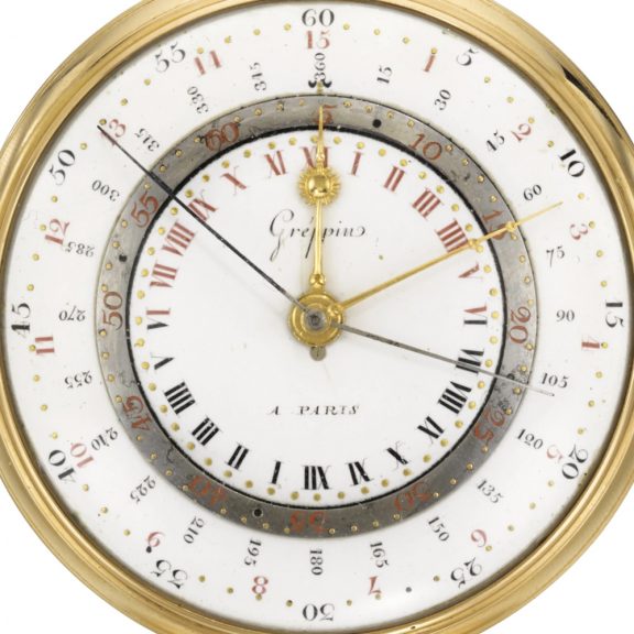 Rare French gold pocket watch with equation of time Circa 1755 Rare French gold pocket watch with equation of time Circa 1755