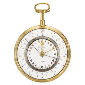 Rare French gold pocket watch with equation of time Circa 1755