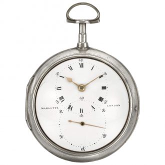 Rare English silver pair cased pocket chronometer Circa 1797