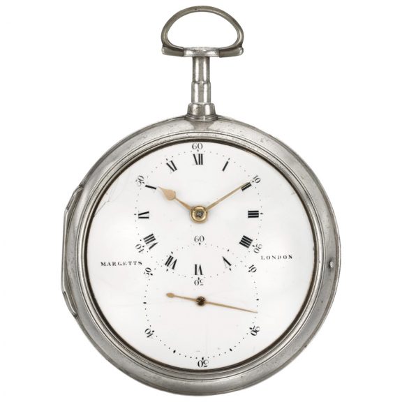Rare English silver pair cased pocket chronometer Circa 1797