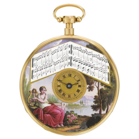 Swiss quarter repeating musical pocket watch Circa 1810