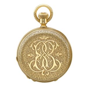 Swiss gold half hunting cased pendant watch Circa 1870