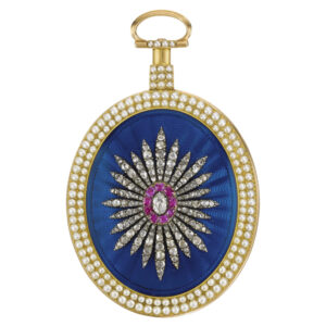 English oval cylinder watch for the Chinese market Circa 1790