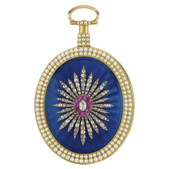 English oval cylinder watch for the Chinese market Circa 1790